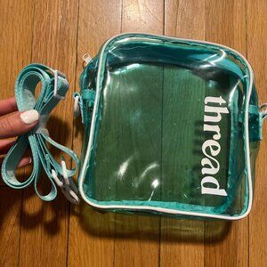 Thread Teal Clear Crossbody Bag With Detachable Strap *Brand NEW